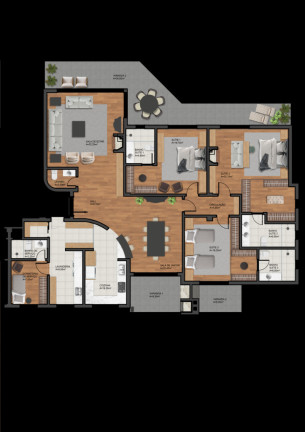 Imagem Apartamento com 3 Quartos à Venda, 279 m² em Planalto - Gramado