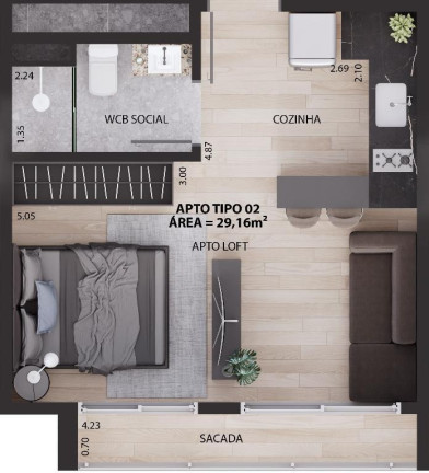 Imagem Apartamento com 1 Quarto à Venda, 29 m² em Tambauzinho - João Pessoa Imagem Apartamento com 1 Quarto à Venda, 29 m² em Tambauzinho - João Pessoa