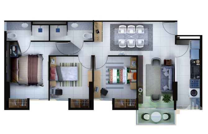 Imagem Apartamento com 3 Quartos à Venda, 70 m² em Planalto - Teresina