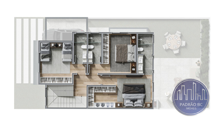 Imagem Casa com 3 Quartos à Venda, 211 m² em Bacacheri - Curitiba Imagem Casa com 3 Quartos à Venda, 211 m² em Bacacheri - Curitiba