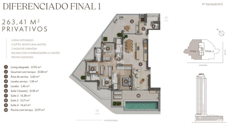 Imagem Apartamento com 4 Quartos à Venda, 182 m² em Centro - Balneário Camboriú Imagem Apartamento com 4 Quartos à Venda, 182 m² em Centro - Balneário Camboriú