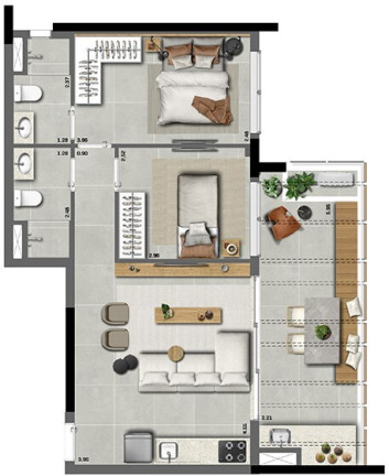 Imagem Apartamento com 2 Quartos à Venda, 67 m² em Pinheiros - São Paulo