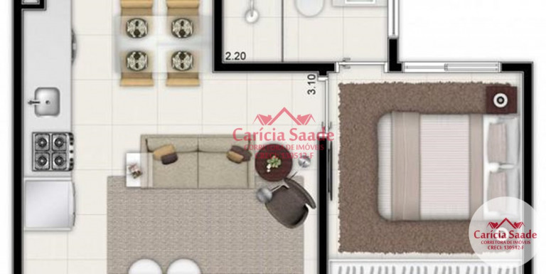 Imagem Apartamento com 1 Quarto à Venda, 30 m² em Brás - São Paulo