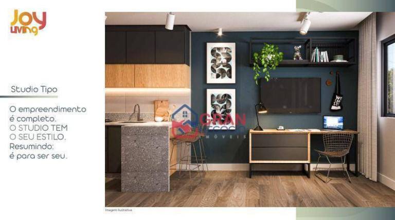 Imagem Studio com 1 Quarto à Venda, 21 m² em Centro - Curitiba