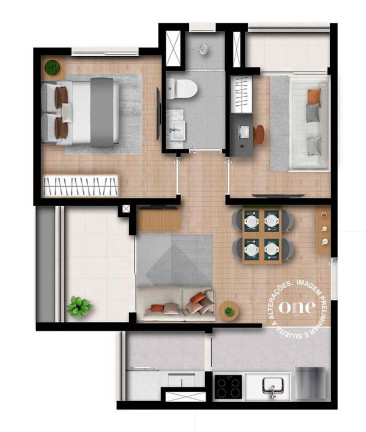 Imagem Apartamento com 2 Quartos à Venda, 49 m² em Brooklin Paulista - São Paulo Imagem Apartamento com 2 Quartos à Venda, 49 m² em Brooklin Paulista - São Paulo