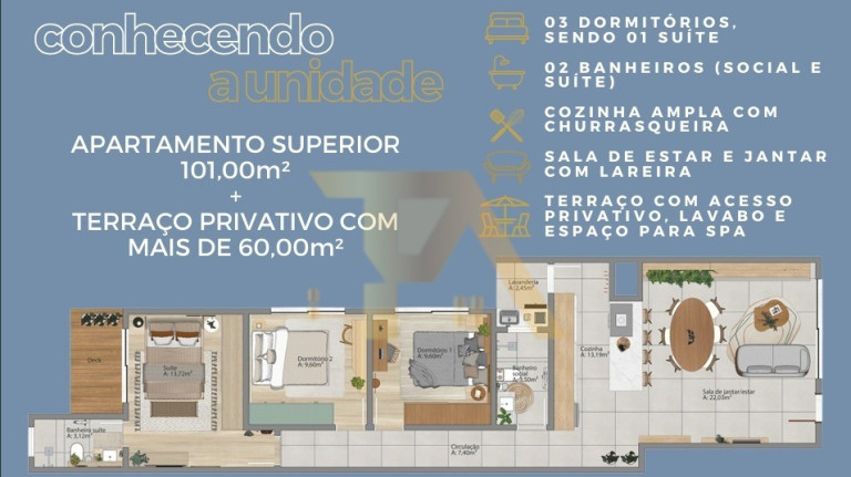 Imagem Apartamento com 3 Quartos à Venda, em Praia Da Barra - Garopaba Imagem Apartamento com 3 Quartos à Venda, em Praia Da Barra - Garopaba