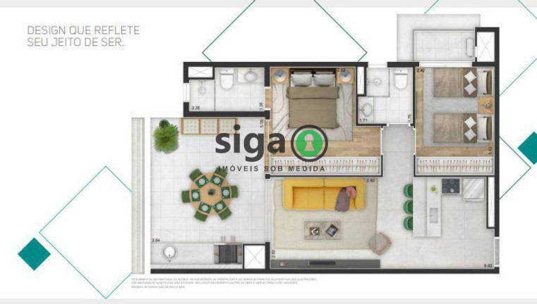 Imagem Apartamento com 2 Quartos à Venda, 71 m² em Jardins - São Paulo Imagem Apartamento com 2 Quartos à Venda, 71 m² em Jardins - São Paulo