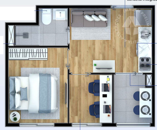 Imagem Cobertura com 1 Quarto à Venda, 67 m² em Jaçanã - São Paulo Imagem Cobertura com 1 Quarto à Venda, 67 m² em Jaçanã - São Paulo