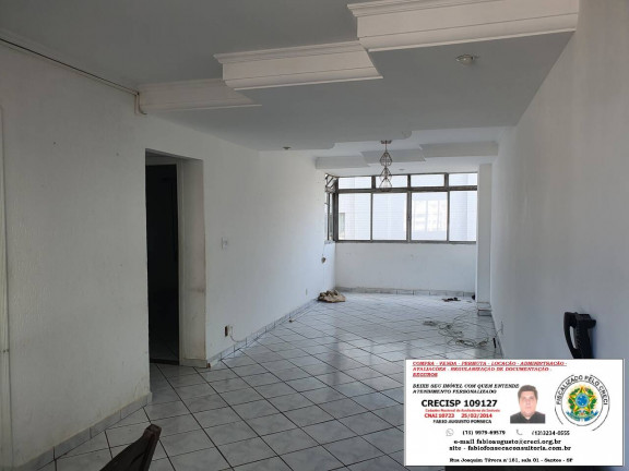 Imagem Apartamento com 1 Quarto para Alugar, 82 m² em Gonzaga - Santos