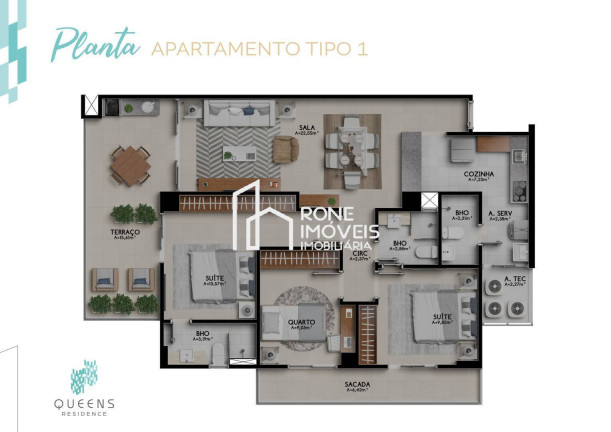 Imagem Apartamento com 3 Quartos à Venda, 112 m² em Umarizal - Belém