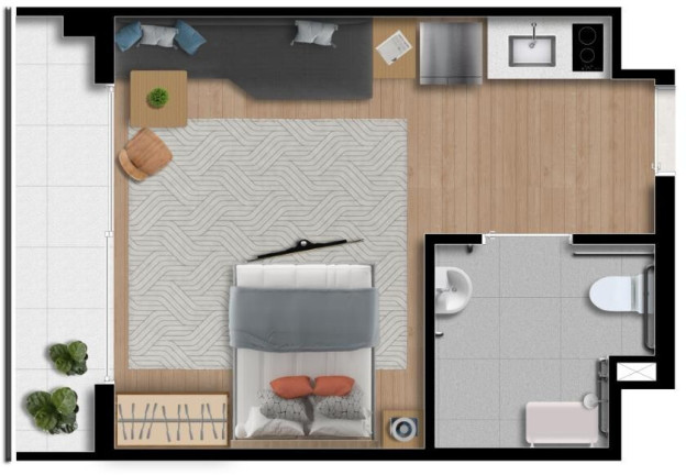 Imagem Apartamento com 1 Quarto à Venda, 28 m² em Santo Amaro - São Paulo Imagem Apartamento com 1 Quarto à Venda, 28 m² em Santo Amaro - São Paulo