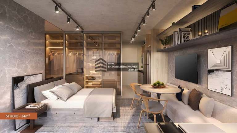 Imagem Apartamento com 1 Quarto à Venda, 25 m² em Campo Belo - São Paulo