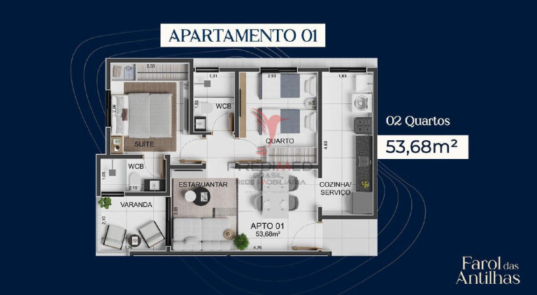 Imagem Apartamento com 2 Quartos à Venda, 54 m² em Intermares - Cabedelo Imagem Apartamento com 2 Quartos à Venda, 54 m² em Intermares - Cabedelo