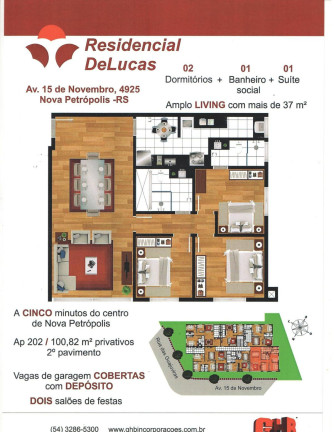 Imagem Apartamento com 3 Quartos à Venda, 120 m² em Vale Verde - Nova Petrópolis Imagem Apartamento com 3 Quartos à Venda, 120 m² em Vale Verde - Nova Petrópolis