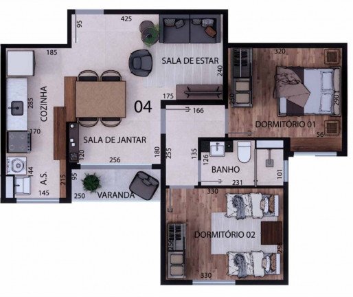 Imagem Apartamento com 2 Quartos à Venda, 5.096 m² em Residencial Nova Era - Valinhos