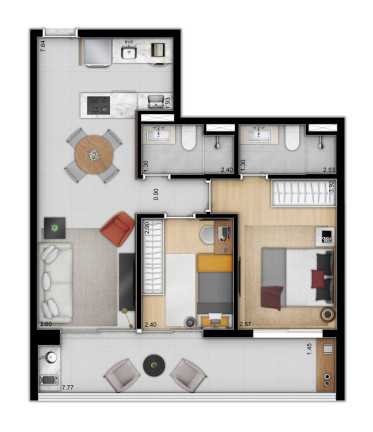 Imagem Imóvel com 1 Quarto à Venda, 33 m² em Brooklin Paulista - São Paulo Imagem Imóvel com 1 Quarto à Venda, 33 m² em Brooklin Paulista - São Paulo