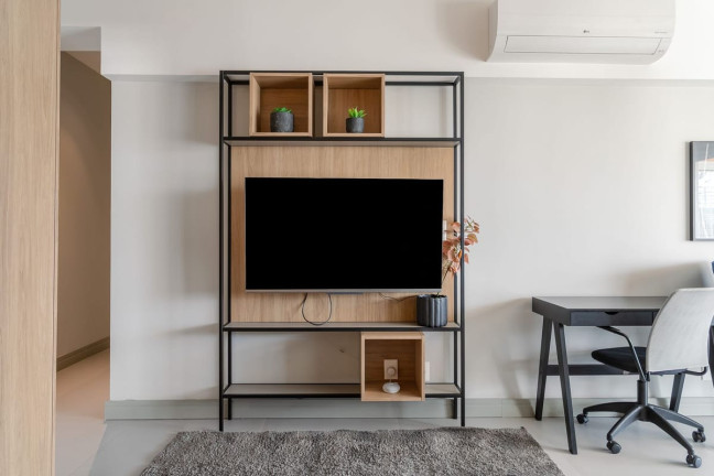 Imagem Apartamento com 1 Quarto para Alugar, 48 m² em Campo Belo - São Paulo