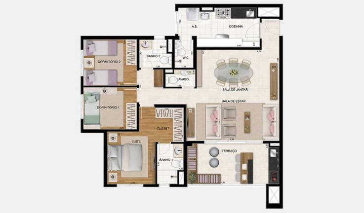 Imagem Apartamento com 2 Quartos à Venda, 135 m² em Picanço - Guarulhos Imagem Apartamento com 2 Quartos à Venda, 135 m² em Picanço - Guarulhos