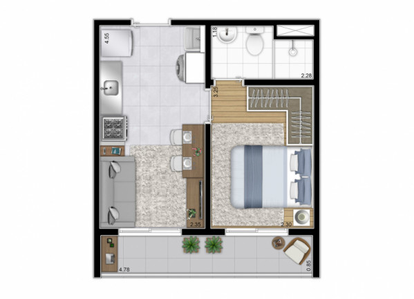 Imagem Apartamento com 1 Quarto à Venda, 28 m² em Vila Guilherme - São Paulo
