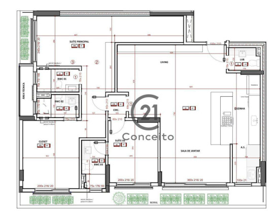 Imagem Apartamento com 3 Quartos à Venda, 129 m² em Centro - Florianópolis Imagem Apartamento com 3 Quartos à Venda, 129 m² em Centro - Florianópolis