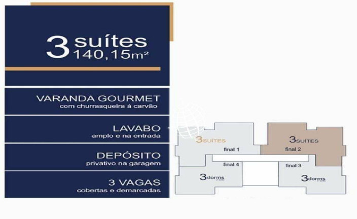 Apartamento com 3 Quartos à Venda, 140 m² em Vila Giglio - Atibaia