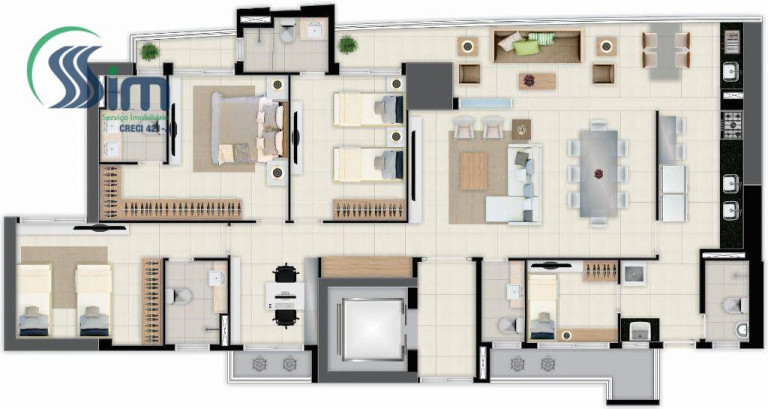 Imagem Apartamento com 3 Quartos à Venda, 153 m² em Meireles - Fortaleza