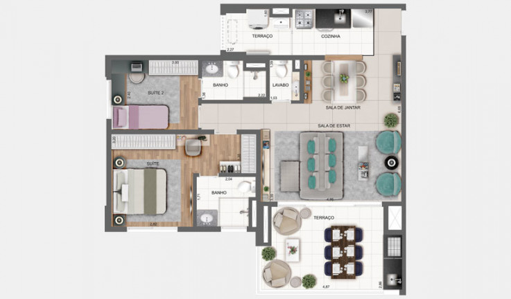 Imagem Apartamento com 2 Quartos à Venda, 66 m² em Tatuapé - São Paulo