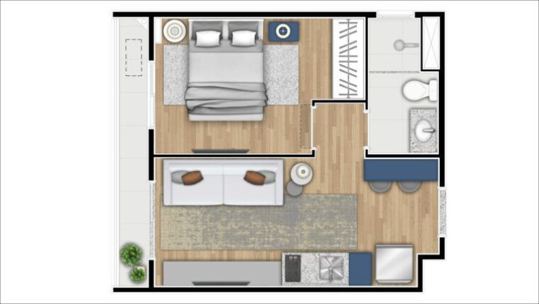Imagem Studio com 1 Quarto à Venda, 31 m² em Pinheiros - São Paulo