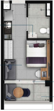 Imagem Imóvel com 1 Quarto à Venda, 30 m² em Vila Mariana - São Paulo