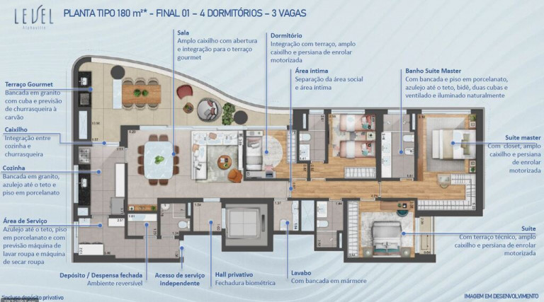 Imagem Apartamento com 3 Quartos à Venda, 123 m² em Alphaville - Barueri Imagem Apartamento com 3 Quartos à Venda, 123 m² em Alphaville - Barueri