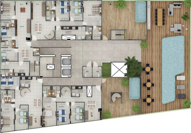 Imagem Apartamento com 3 Quartos à Venda, 120 m² em Jardim Oceania - João Pessoa