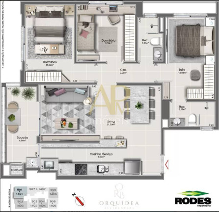 Imagem Apartamento com 3 Quartos à Venda, 92 m² em Canto - Florianópolis
