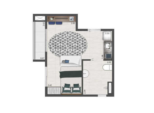 Imagem Apartamento com 2 Quartos à Venda, 62 m² em Moema - São Paulo
