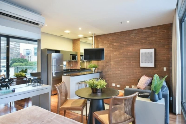 Imagem Apartamento com 1 Quarto para Alugar, 42 m² em Vila Olímpia - São Paulo Imagem Apartamento com 1 Quarto para Alugar, 42 m² em Vila Olímpia - São Paulo