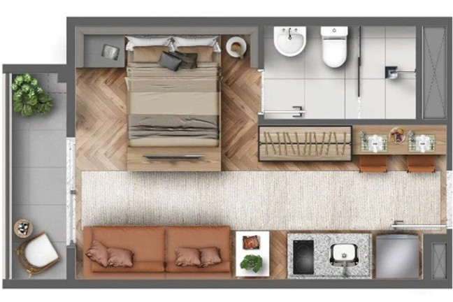 Imagem Apartamento com 1 Quarto à Venda, 25 m² em Alto De Pinheiros - São Paulo