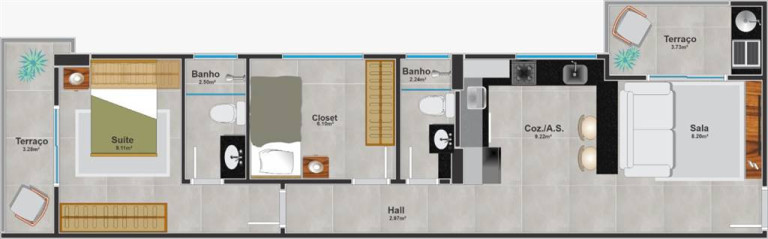 Imagem Apartamento com 2 Quartos à Venda, 53 m² em Forte - Praia Grande Imagem Apartamento com 2 Quartos à Venda, 53 m² em Forte - Praia Grande