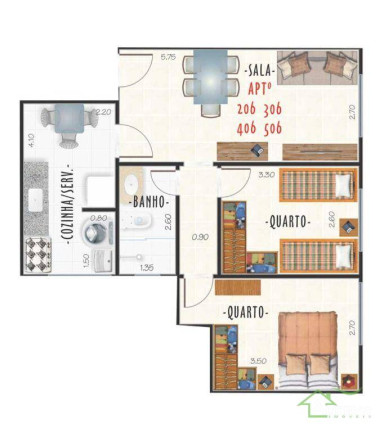 Imagem Apartamento com 2 Quartos à Venda, 50 m² em Centro - Juiz De Fora Imagem Apartamento com 2 Quartos à Venda, 50 m² em Centro - Juiz De Fora