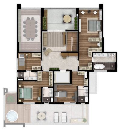 Imagem Apartamento com 4 Quartos à Venda, 220 m² em Parque Campolim - Sorocaba