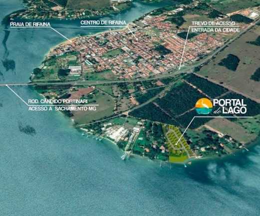Terreno à Venda, 402 m² em Portal Dos Lagos I Rifaina - Rifaina