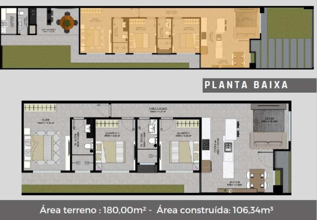 Imagem Casa com 3 Quartos à Venda, 106 m² em Vila Floratta - Foz Do Iguaçu