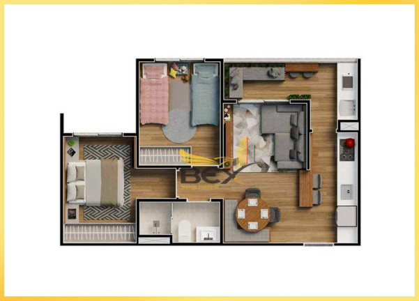 Imagem Apartamento com 2 Quartos à Venda, 48 m² em Nova Aldeinha - Barueri
