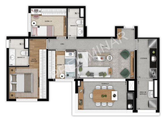 Imagem Imóvel com 3 Quartos à Venda, 119 m² em Jardim Prudência - São Paulo