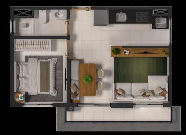 Imagem Imóvel com 2 Quartos à Venda, 34 m² em Vila Monte Alegre - São Paulo Imagem Imóvel com 2 Quartos à Venda, 34 m² em Vila Monte Alegre - São Paulo