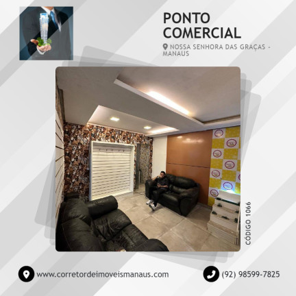 Ponto Comercial à Venda, 80 m² em Nossa Senhora Das Graças  - Manaus