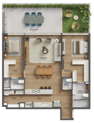 Imagem Imóvel com 2 Quartos à Venda, 114 m² em Menino Deus - Porto Alegre Imagem Imóvel com 2 Quartos à Venda, 114 m² em Menino Deus - Porto Alegre