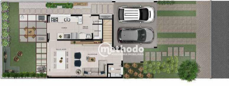 Imagem Casa com 3 Quartos à Venda, 138 m² em Residencial Estância Eudóxia - Campinas Imagem Casa com 3 Quartos à Venda, 138 m² em Residencial Estância Eudóxia - Campinas