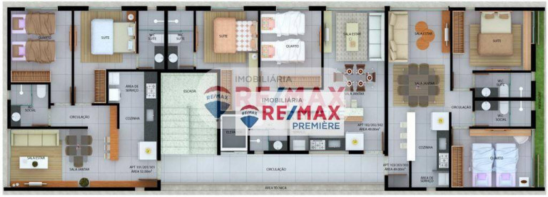 Imagem Apartamento com 2 Quartos à Venda, 49 m² em Brisamar - João Pessoa