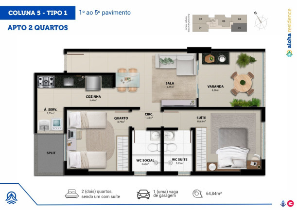 Imagem Imóvel com 2 Quartos à Venda, 64 m² em Praia De Itaparica - Vila Velha Imagem Imóvel com 2 Quartos à Venda, 64 m² em Praia De Itaparica - Vila Velha