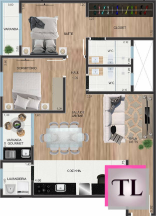 Imagem Apartamento com 3 Quartos à Venda, 70 m² em Vila Togni - Poços De Caldas