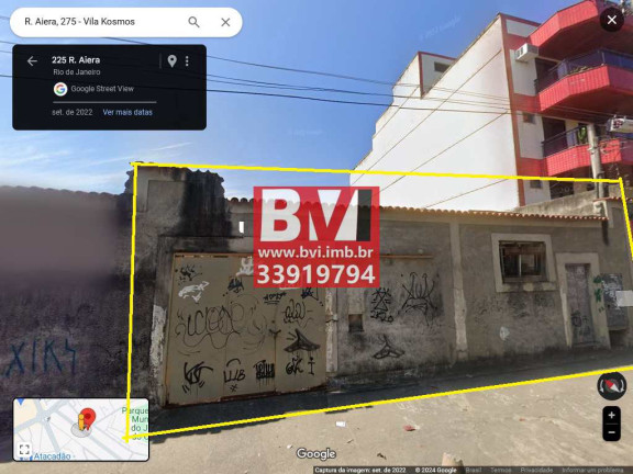 Terreno à Venda, 360 m² em Vila Kosmos - Rio De Janeiro